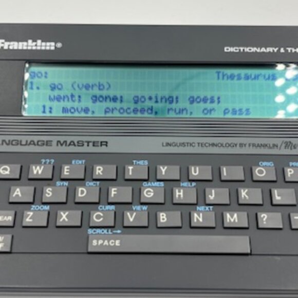 Franklin Language Master Electronic Dictionary Thesaurus And Word Game Player - Picture 4 of 10